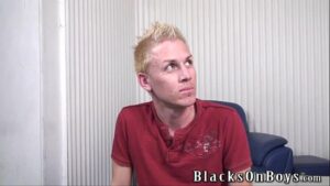 Gay blond boy fuck black