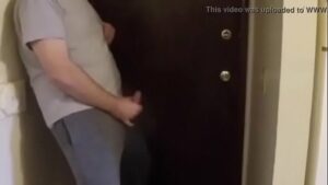 Gay flashing delivery guy amateur