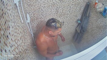 Gay video spy dads crack ass on shower