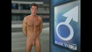 Naked men on game show
