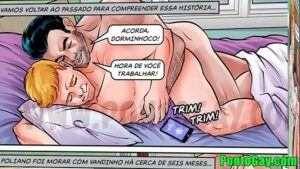 Negões pai e filho pornô gay em desenho