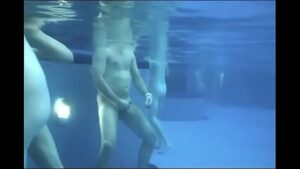 Nudist gay couples underwater pool hidden spy cam