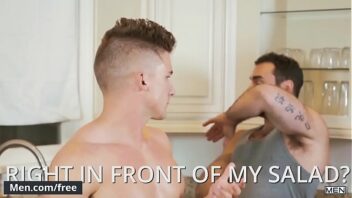Right in front of my salad gay porn video
