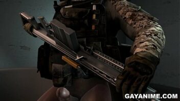 Bombeiro gay em desenho