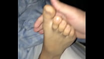 Licking feet
