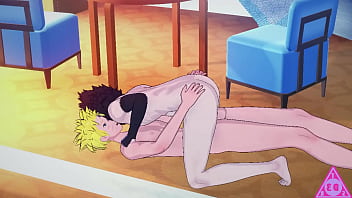 Naruto e Sasuke transando no banheiro da escola
